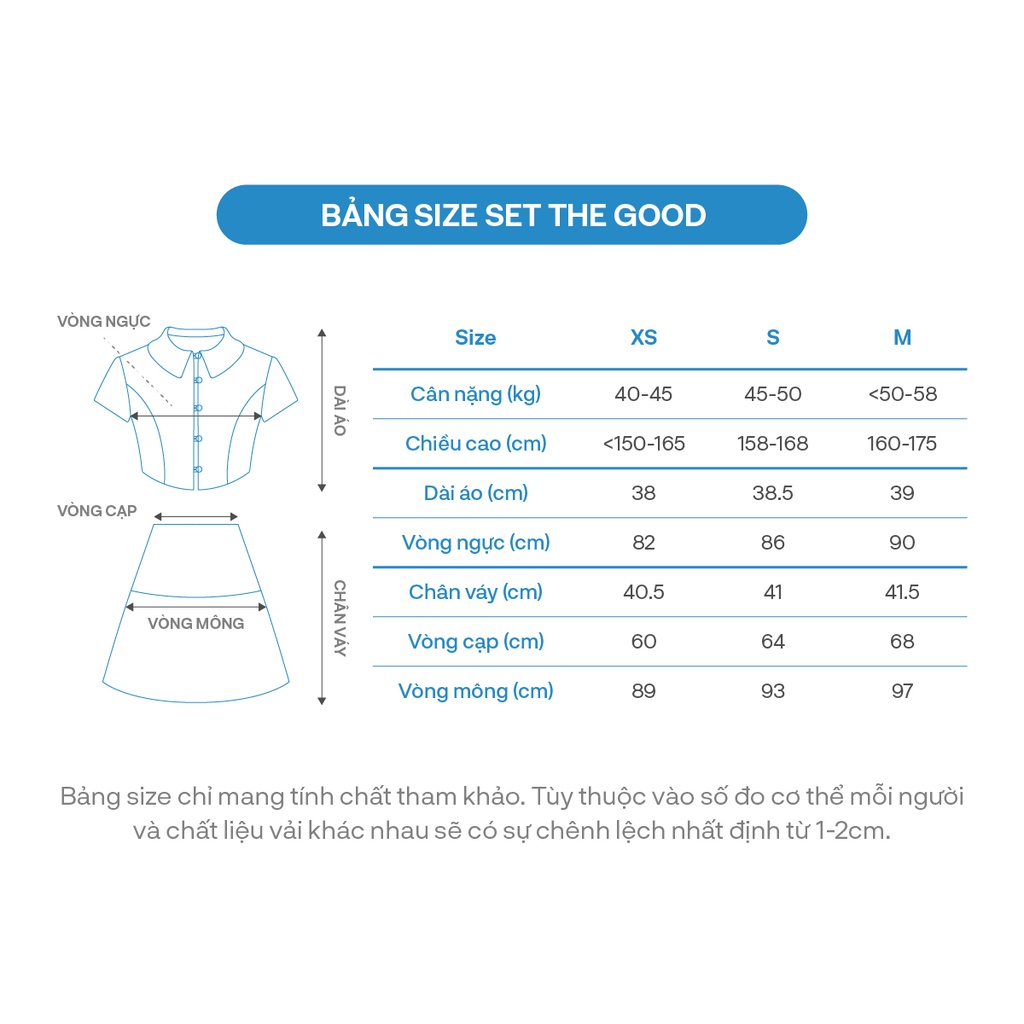 Áo Sơ Mi Croptop, Chân Váy Mini Đuôi Cá The Good