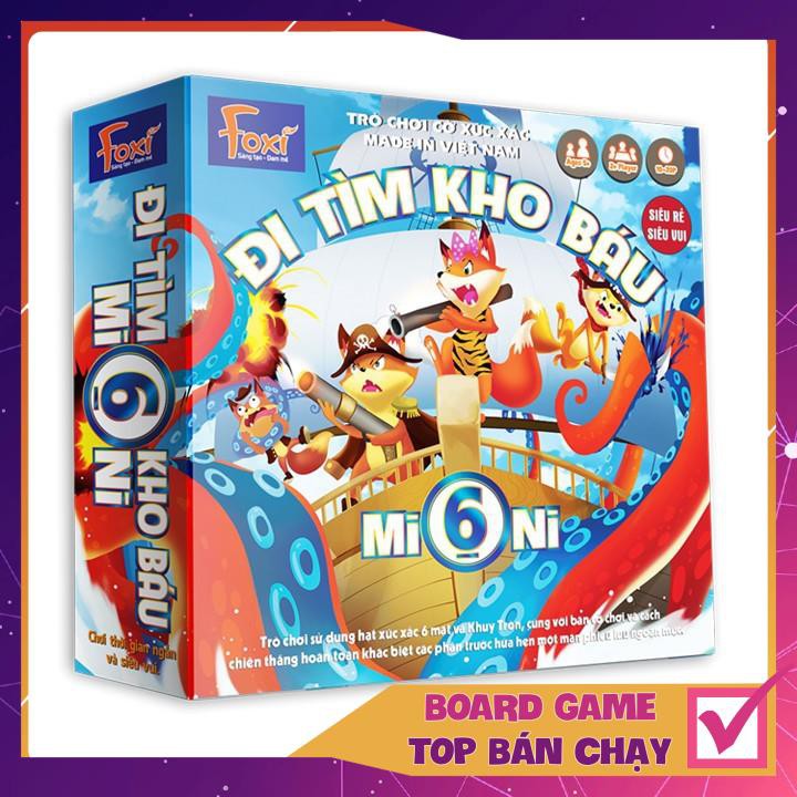 [KHÔNG HAY TRẢ TIỀN] Board game-Đi tìm kho báu Mini 6 Foxi-phát triển tư duy toàn diện-kỹ năng quản trị và logic