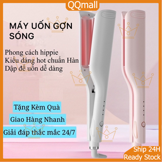 Máy bấm tóc gợn sóng máy làm tóc xoăn máy duỗi tóc mini máy dập xù hàng uốn bấm duỗi 2 in 1 BH 12 tháng