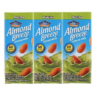 E - Lốc 3 Sữa Hạnh Nhân Almond Breeze Trà Xanh Hộp 180Ml