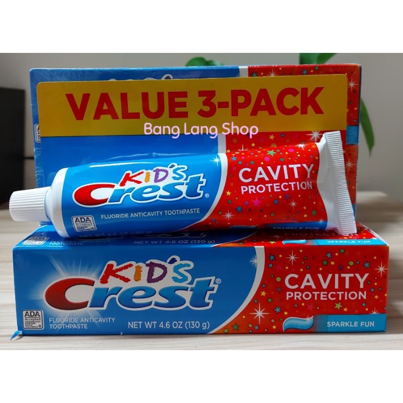 Kem đánh răng cho bé Crest Kid's Cavity Protection(140g) của Mỹ