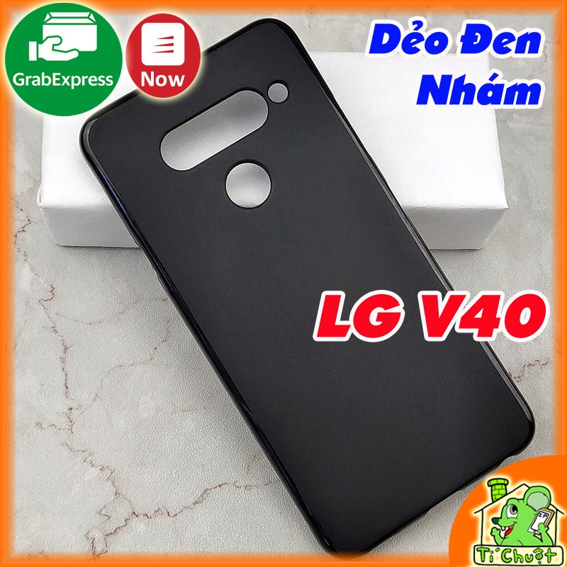 [Ảnh Thật] Ốp lưng LG V40 Dẻo Đen Nhám Mịn