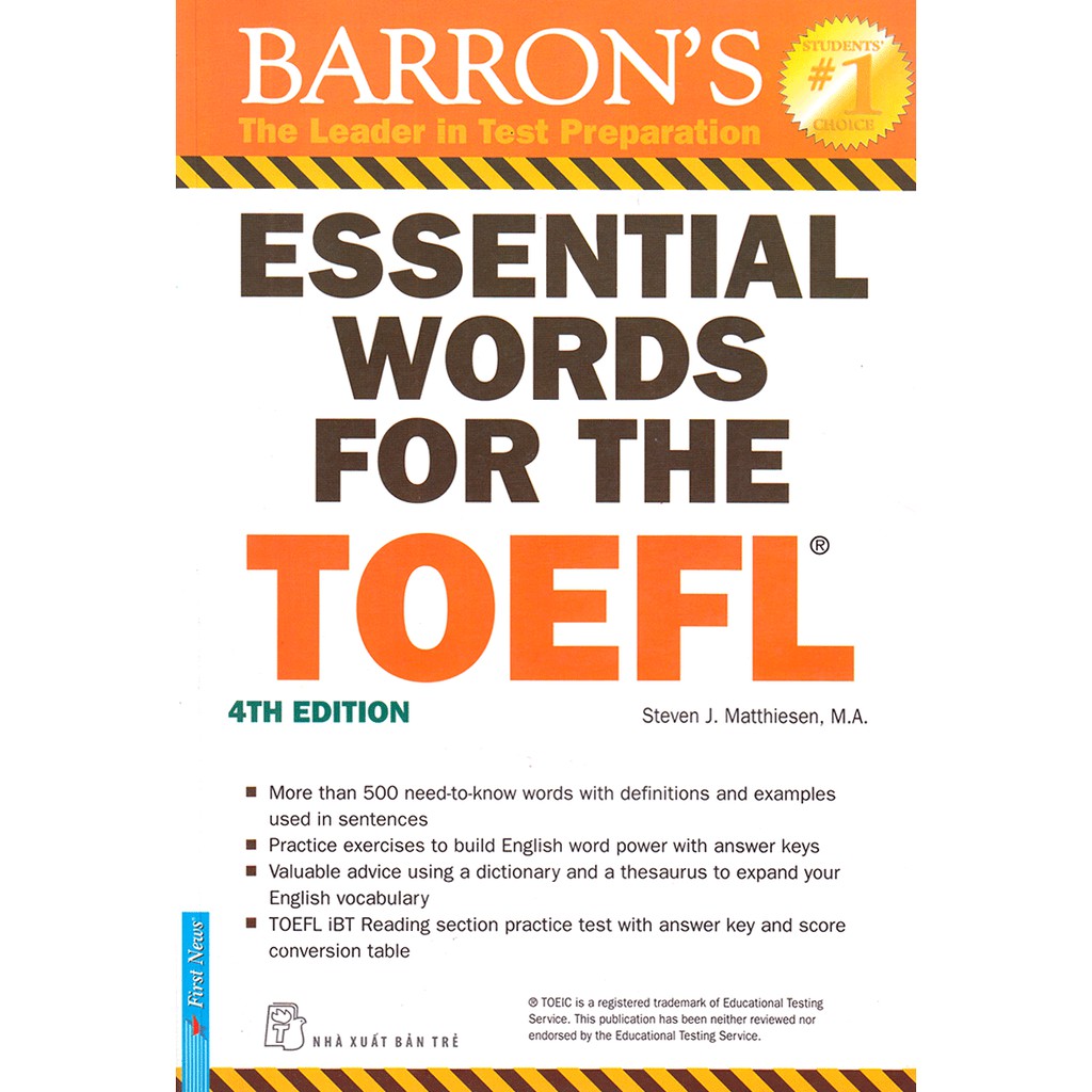 Sách - Essential Words For The TOEFL (4th Edition)