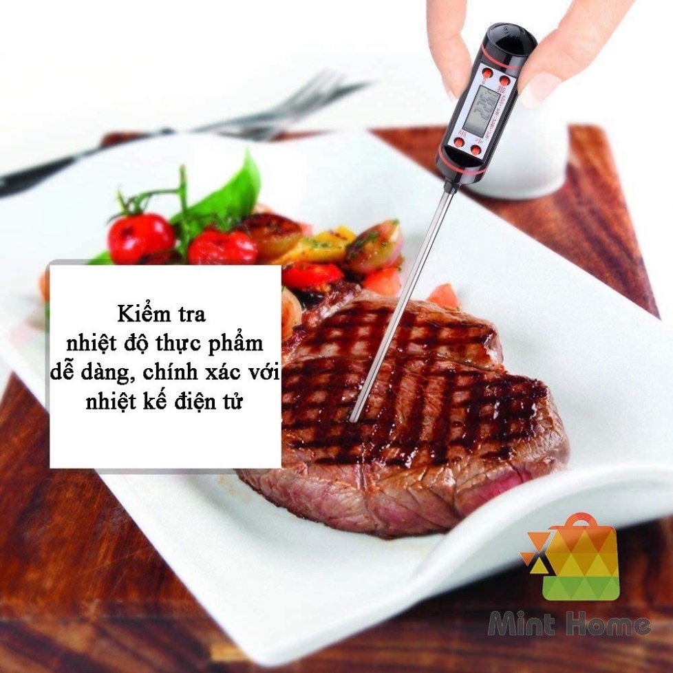 Nhiệt Kế Điện Tử Đa Năng Đo Nước Pha Sữa, Thực Phẩm, Nước Tắm Cho Bé chính hãng A Lá Kids
