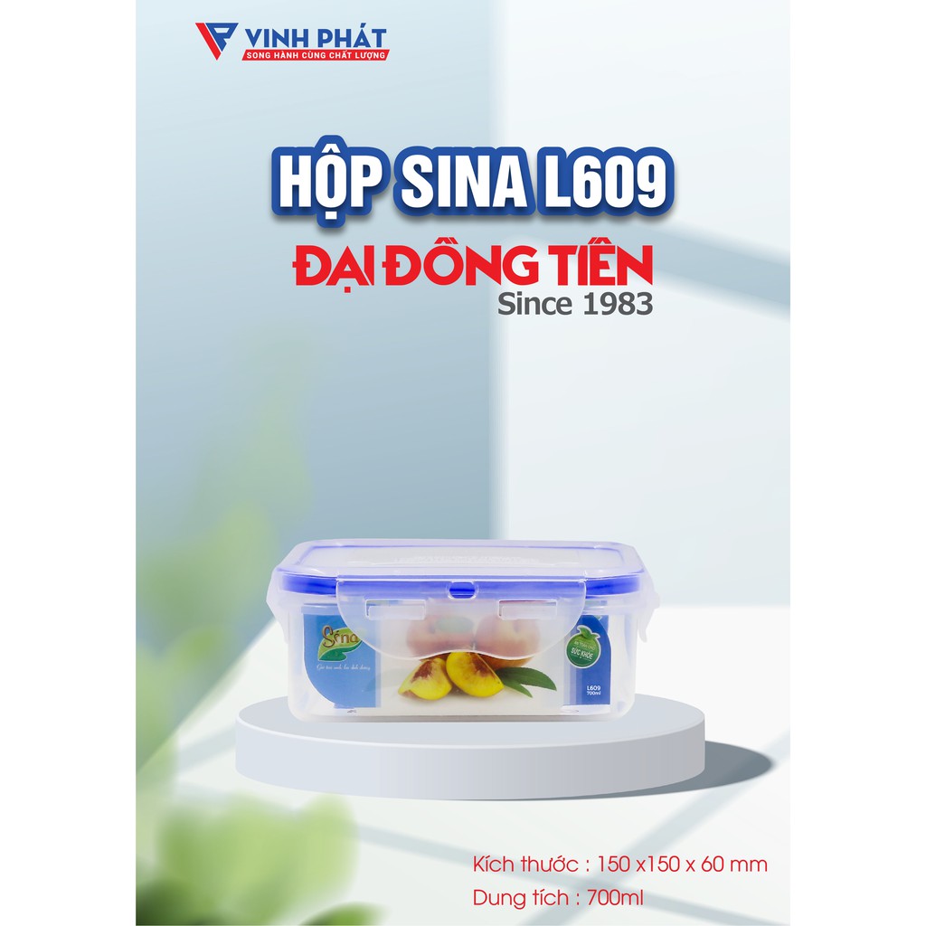 HỘP NHỰA ĐỰNG THỰC PHẨM CAO CẤP 350ML/700ML/1500ML ĐẠI ĐỒNG TIẾN