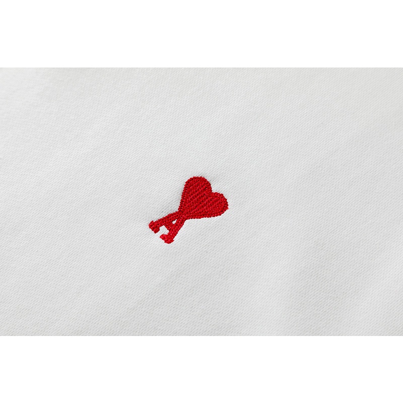 AMI De Coeur Áo nỉ cotton nguyên chất thêu hình trái tim nhỏ thời trang hoang dã cho nam và nữ | BigBuy360 - bigbuy360.vn
