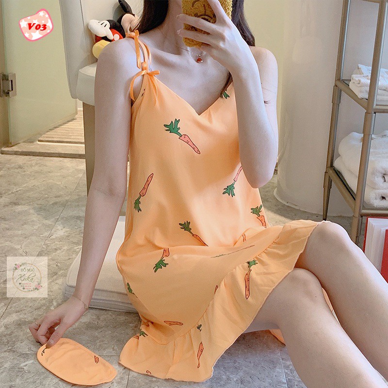 Váy Ngủ 2 Dây Xinh Xắn V1 | BigBuy360 - bigbuy360.vn