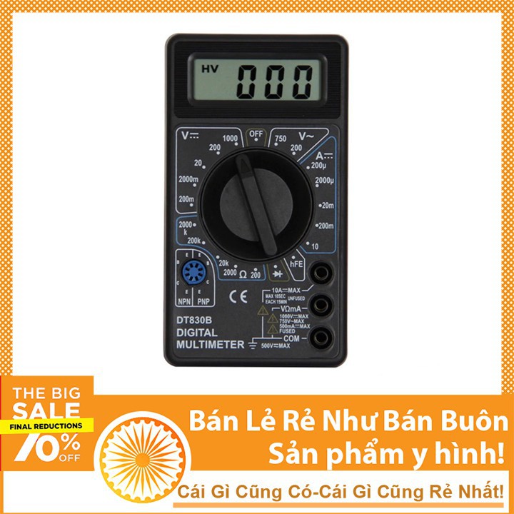 [Khuyến Mãi] Đồng Hồ DT830B DIGITAL MULTIMETER