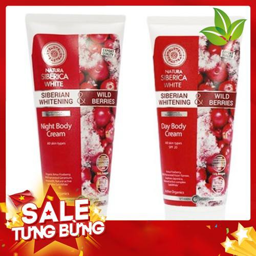 KEM DƯỠNG TRẮN DA TOÀN THÂN BAN ĐÊM, KEM DƯỠNG TRẮNG BODY CREAM BAN ĐÊM NATURA SIBERICA. , SPF 20