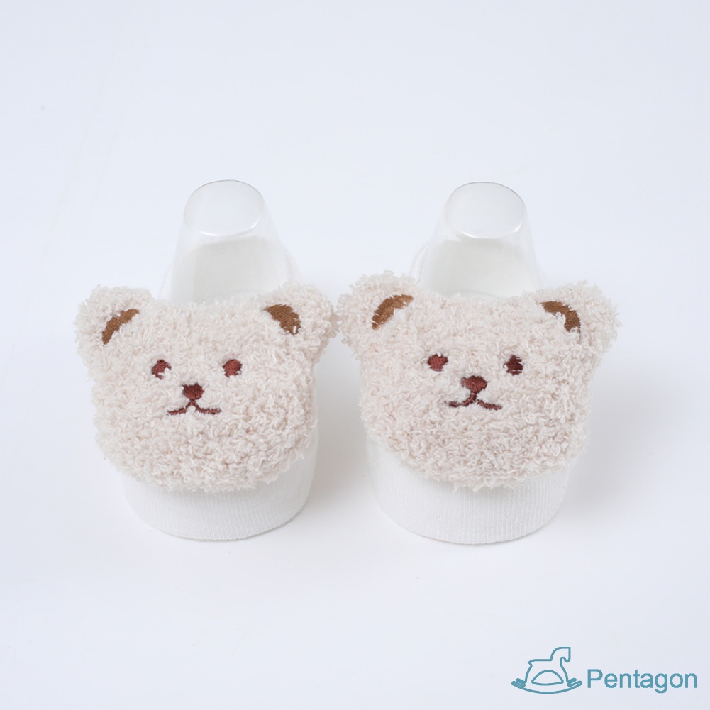 Tất Thuyền Chống Trượt Hình Búp Bê Hoạt Hình Cho Trẻ Sơ Sinh