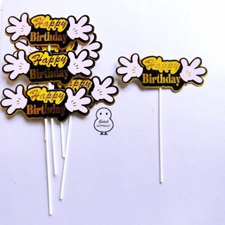 Set 10 hình giấy hpbd đủ mẫu trang trí bánh kem sinh nhật, toppercake happy birthday