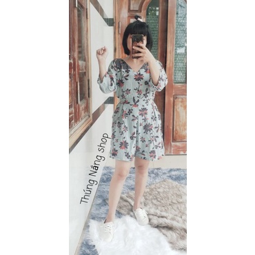 Jum Hoa Kèm Dây Eo, Xẻ Ống Tay