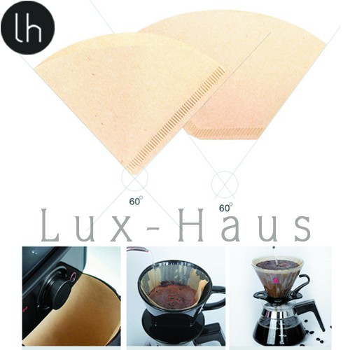 Giấy lọc cà phê coffee filter Pour over V60 drip hộp 100 tờ