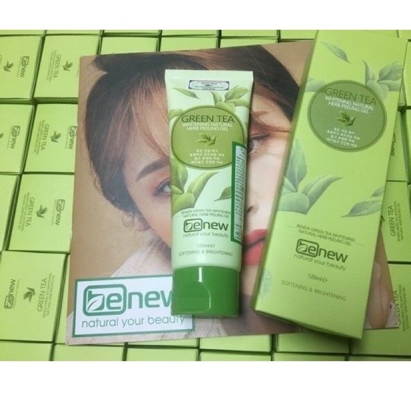 Kem Tẩy Da Chết Trà Xanh BENEW GREEN TEA PEELING GEL Cao Cấp Hàn Quốc- 120ml