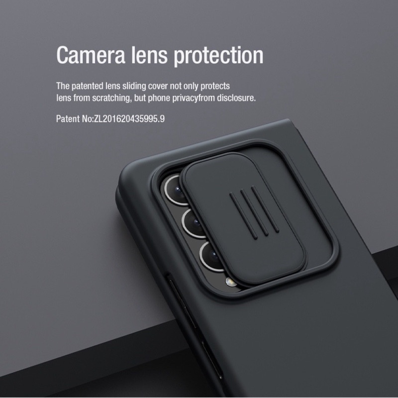 Ốp lưng Nillkin Mềm mình chống bẩn cho Samsung Z Fold 3 5G Camshield Silky cao cấp