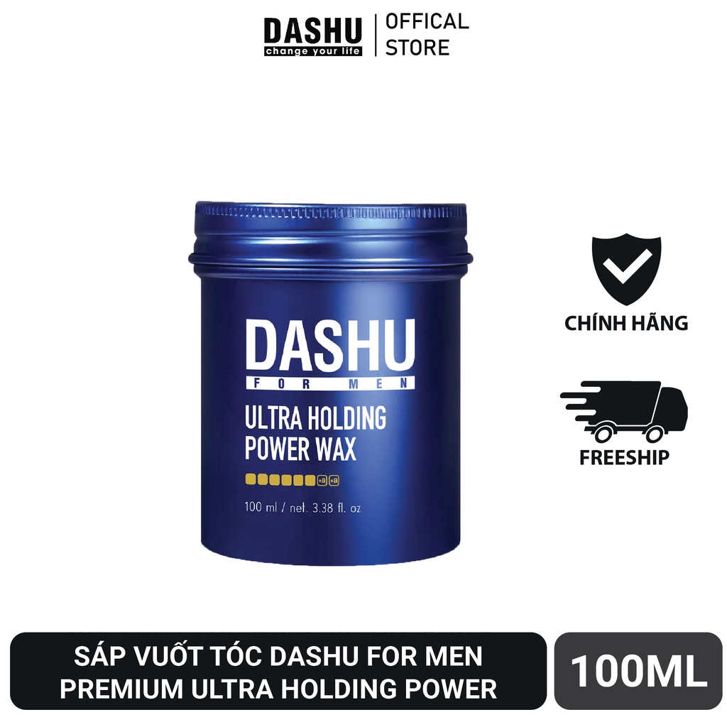 COMBO Sáp Dashu For Men Premium Ultra Holding Power 100ml  + Xịt Daily Ultra Holding Scalp Spray 200ml