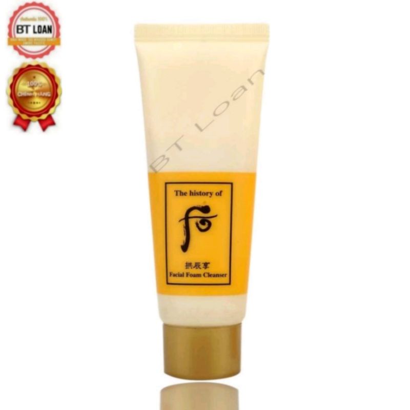[ Chính Hãng ] sữa rửa mặt đông y hoàng cung whoo Facial foam cleanser