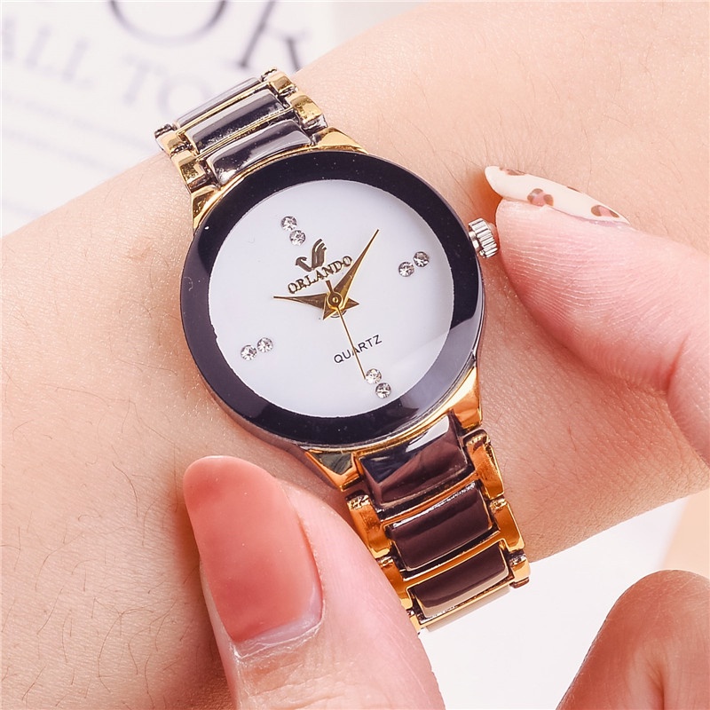 Đồng Hồ Quartz Nữ Đính Hột Xoàn Sang Trọng YKD