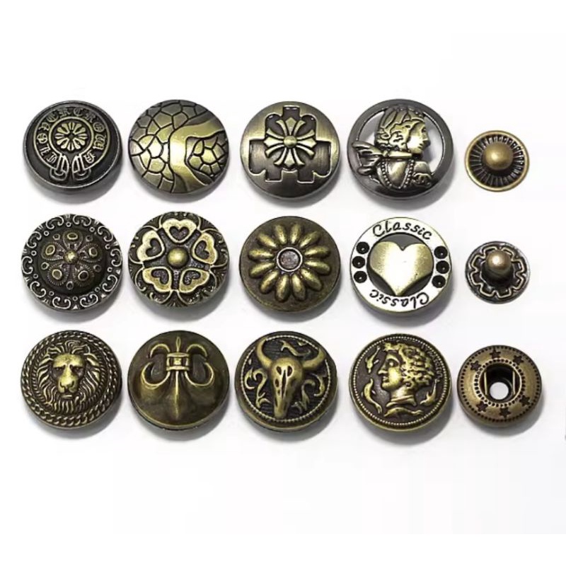 Nút Bấm 4 Chi Tiết  hoa văn