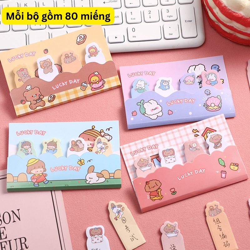 Đánh dấu trang giấy note được chọn mẫu