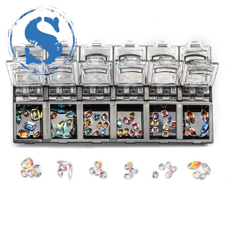 Hạt pha lê 3D lấp lánh đính móng nghệ thuật