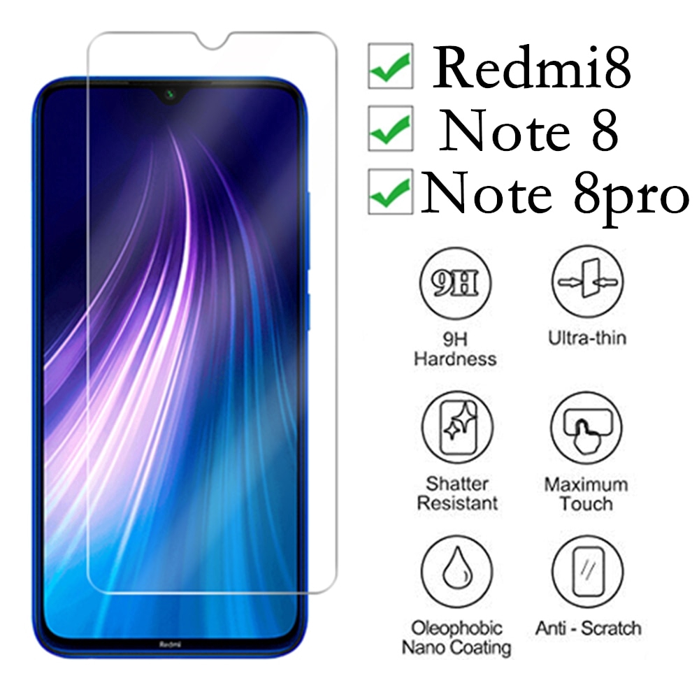 Kính cường lực 9H cao cấp cho Xiaomi Redmi Note 8/note 8 Pro 2.5d 0.26 mm