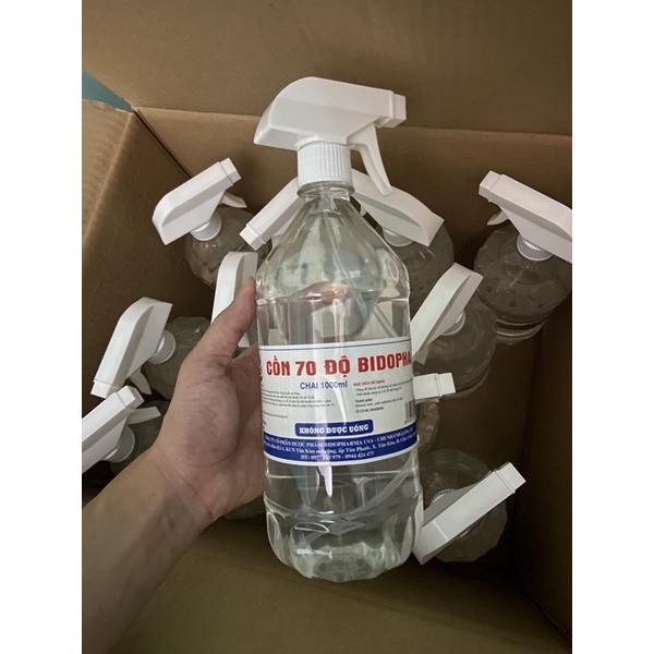 Cồn 70 độ Sát Trùng Diệt khuẩn 1000ml