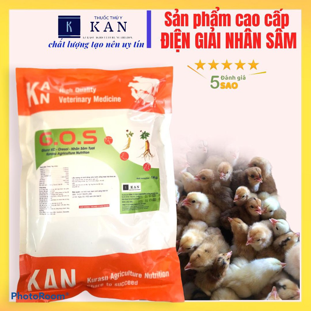 Điện giải, tăng lực gluco nhân sâm cho gia súc gia cầm; chống nóng, giải nhiệt cho gà, ngan, vịt, lợn, trâu bò