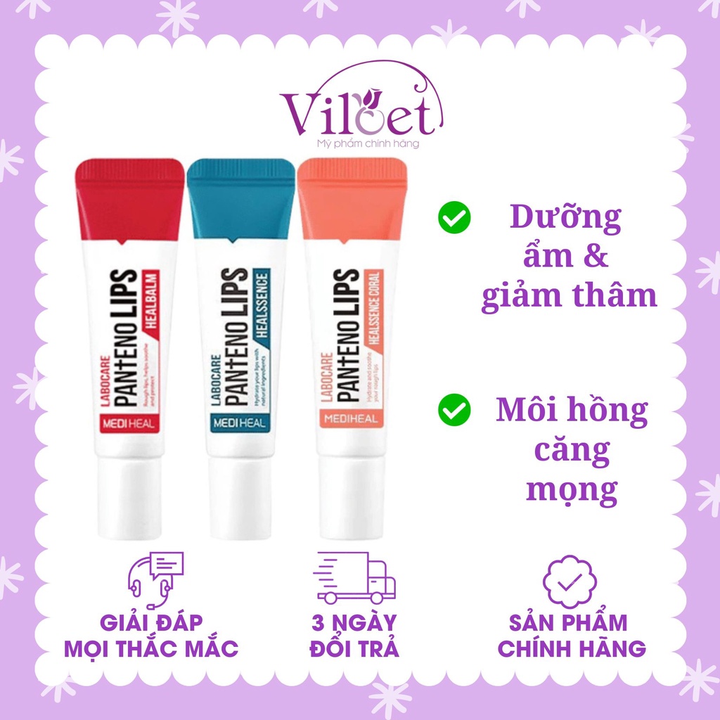 Son dưỡng giảm thâm Mediheal Labocare Pantenolips 10ml tinh chất hồng môi cấp ẩm - Shop Viloet