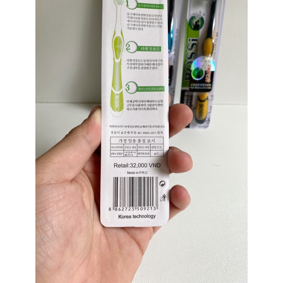 Bàn chải đánh răng than tre hoạt tính Hàn Quốc hàng loại 1