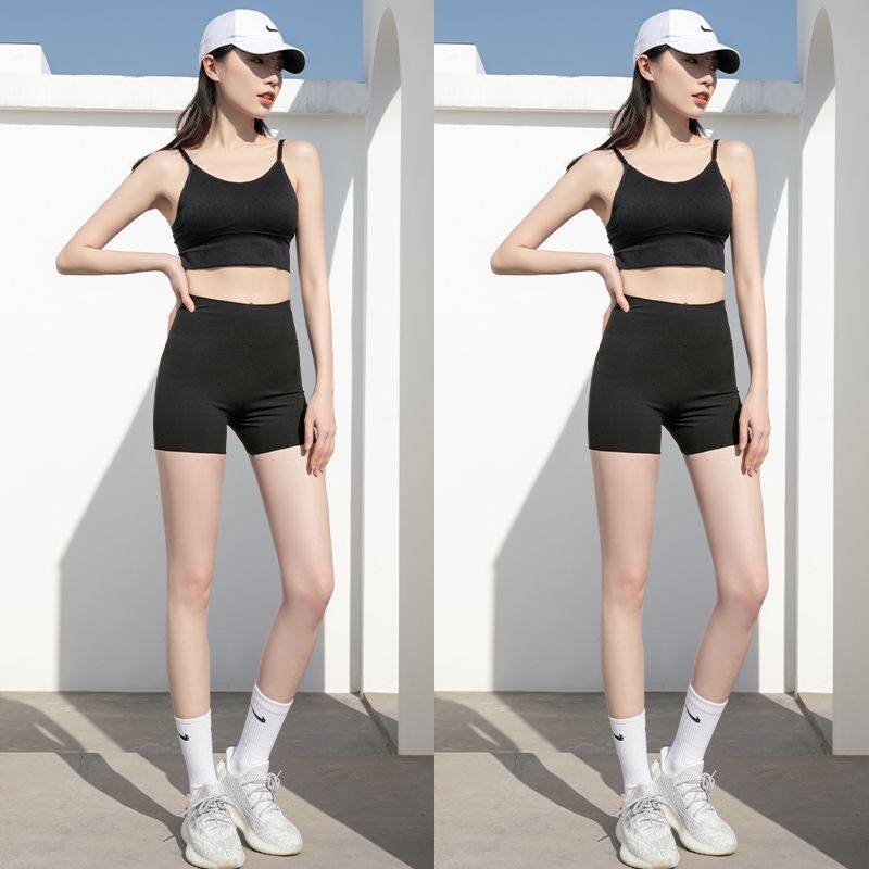 Quần legging đùi yoga dáng short nữ dáng ôm body vải mát phong cách thể thao Hus LG04