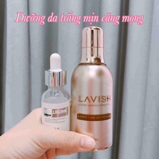 Cặp Đôi Kem Face Ngày + Serum HA Lavish H Baby Korea