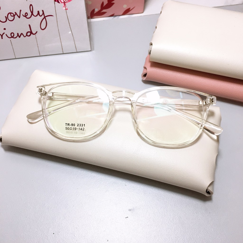 Gọng kính tròn bầu 19-142 nhận cắt cận viễn loạn