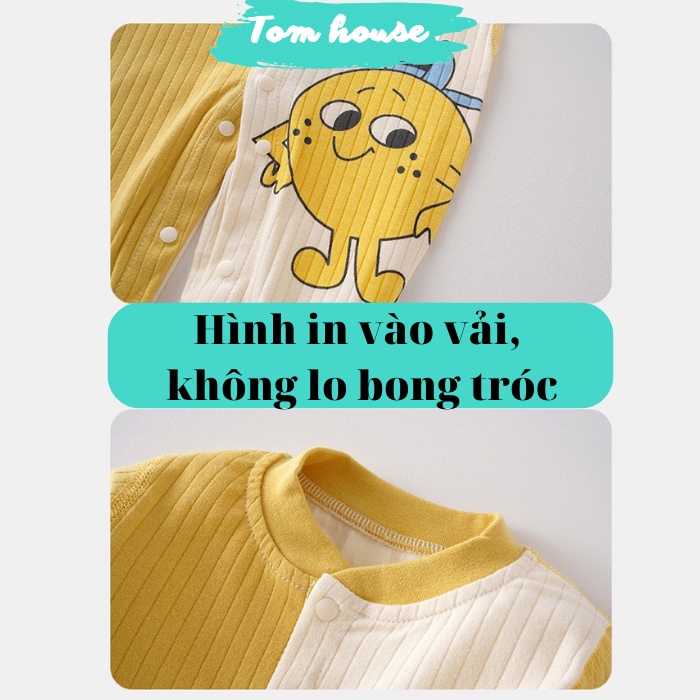 Bộ Liền Thân Dài Tay Thu Đông Hoạ Tiết Đáng Yêu Cho Bé Trai Bé Gái Sơ Sinh 𝟏𝟖𝐁𝐃𝐃