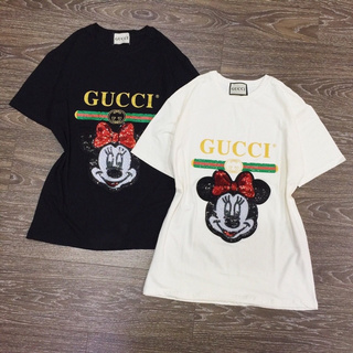 🐭Áo thun Gu mickey kim sa siêu đẹp