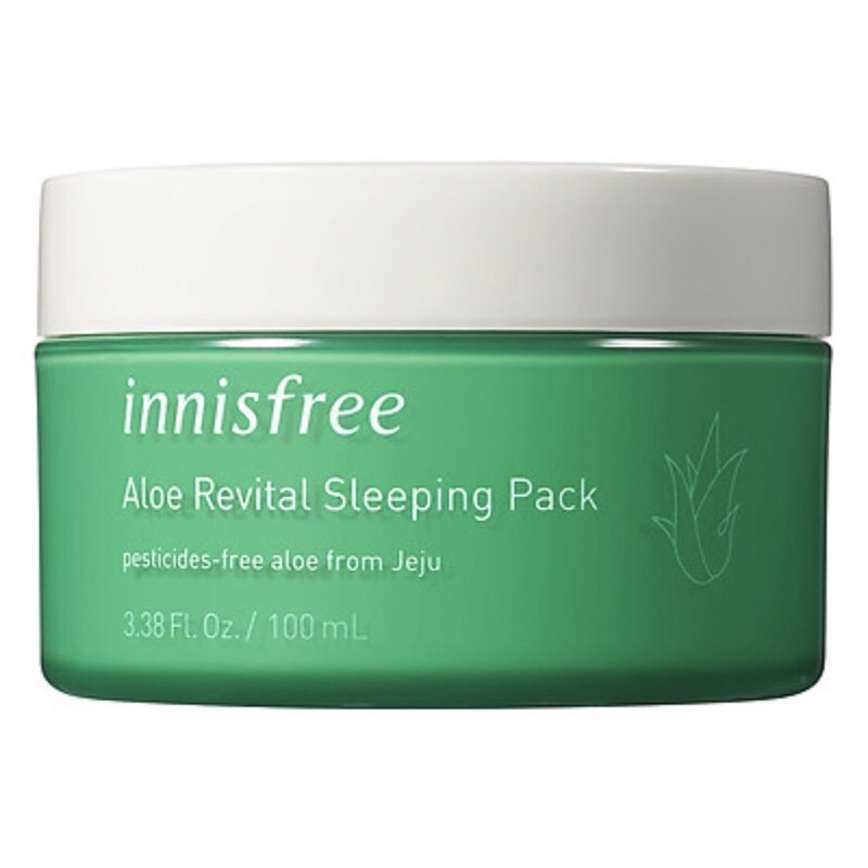 Mặt Nạ Ngủ Dưỡng Ẩm Nha Đam Innisfree Aloe Revital Sleeping Pack 100ml, hsd 12/2022, không hộp giấy