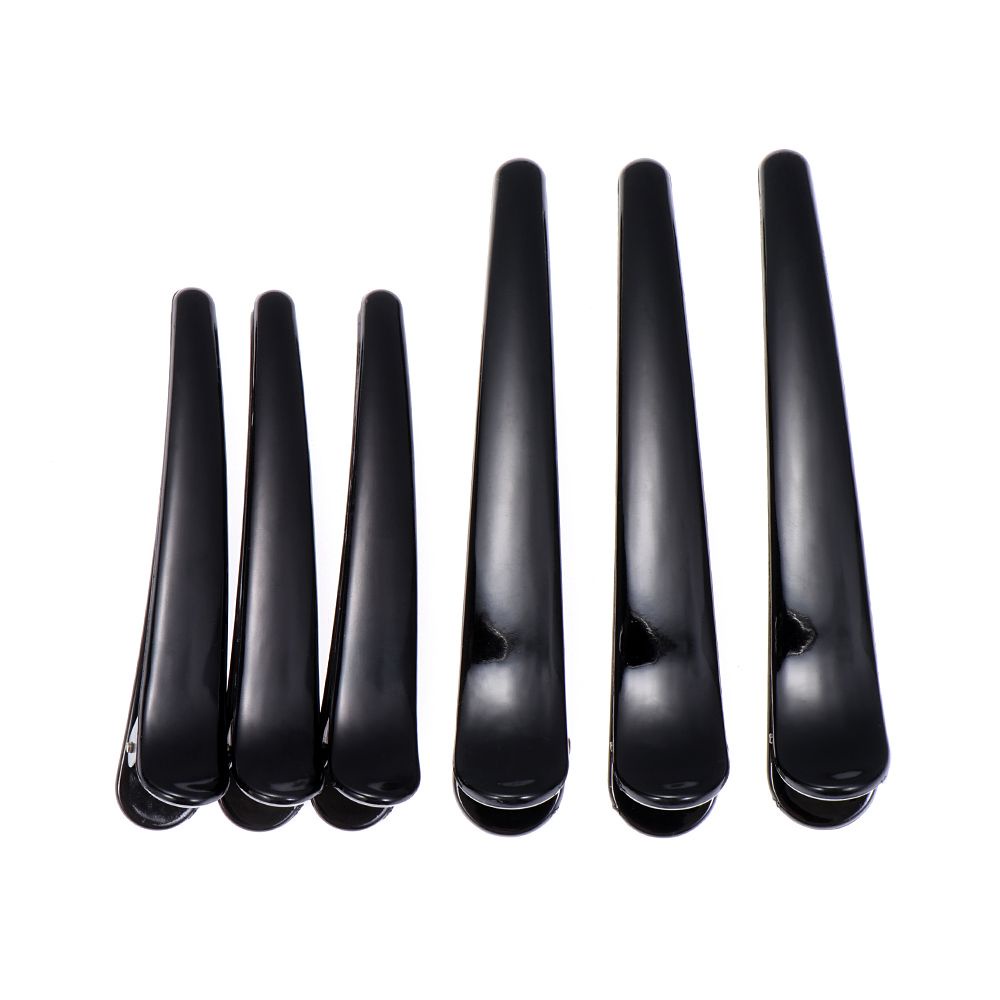 [Hàng mới về] Set 3 kẹp tóc mũi nhọn màu đen tạo kiểu tóc chuyên nghiệp cho salon