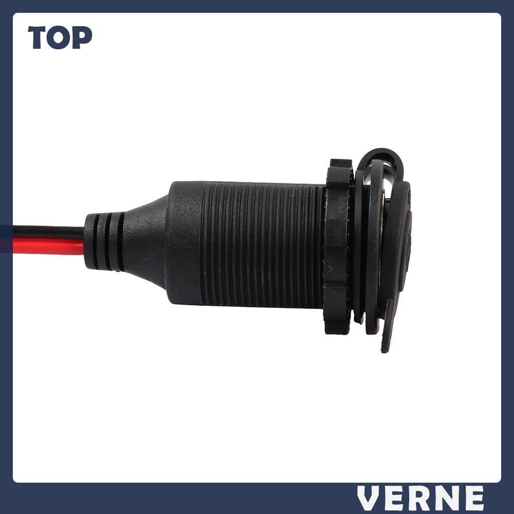 Dây cáp chuyển đổi đầu nối phích cắm ổ cắm tẩu sạc thuốc lá xe hơi cổng DC 12/24V