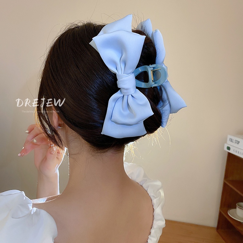 DREJEW Kẹp tóc nơ hai lớp siêu ngọt ngào thời trang mùa hè