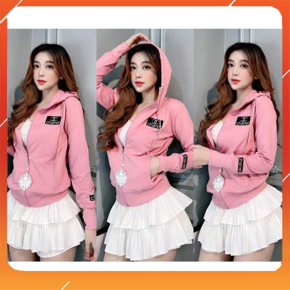 Áo Khoác da cá  dài Nữ Chống Nắng Logo thêu CN 💟