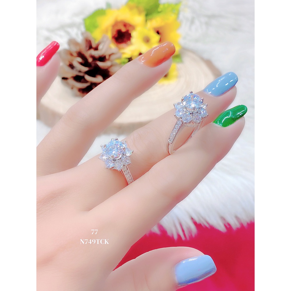 UHA - Nhẫn nữ UHA mạ 18K đính đá CZ N749-77