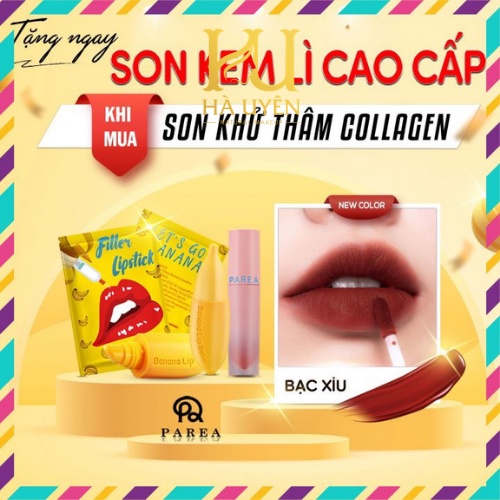 Son , Son filler Khử Thâm Collagen Son Chuối Banana fliller Lipstick [ Chính - Hãng ]