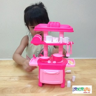 Combo đồ chơi cắt bánh sinh nhật và bếp mini kitty