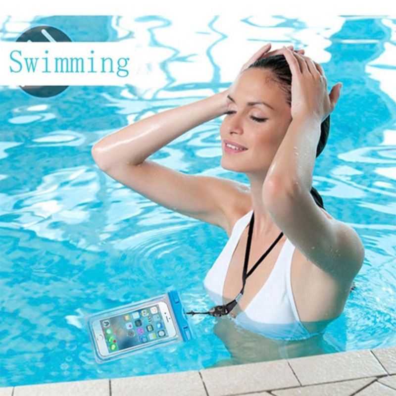 Túi Chống Nước Điện Thoại Túi Đựng Điện Thoại Chống Nước Đi Bơi, Đi Biển, Đi Mưa Có Phao Màu Trơn - Minh An Saigon