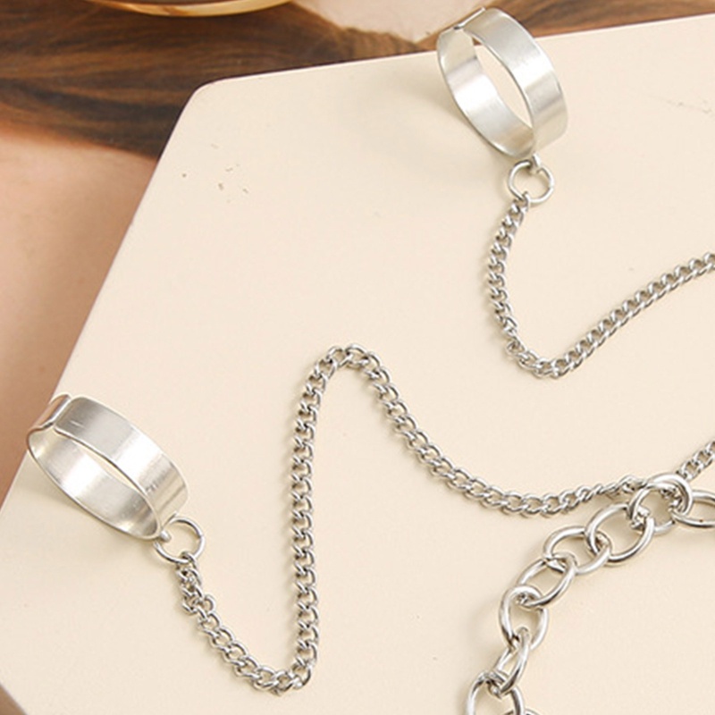 Vòng Đeo Tay Nối Nhẫn Đôi Có Thể Điều Chỉnh Kích Thước Thời Trang Cho Nam