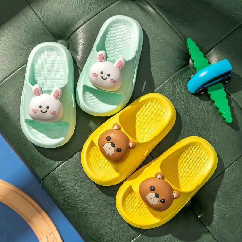 Dép đi trong nhà trẻ em mùa hè nam và nữ trong nhà không trơn trượt đáy mềm dày không trơn trượt nhà tắm bé dép đi trong nhà dép trẻ em dép và dép đi trong nhà