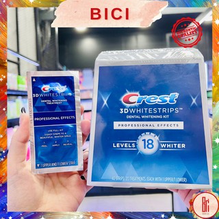Miếng Dán Răng Crest 3D Whitestrips Professional Effect Level 18 Whiter (45 phút)
