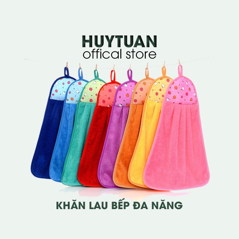 Khăn Lau Tay, Lau Bát Nhà Bếp Siêu Thấm Nước Size Lớn - Khăn Lau Tay Treo Tường Nhiều Màu Tùy Chọn (KBS01)