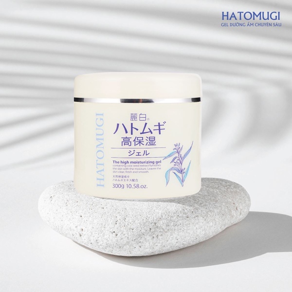 Kem dưỡng ẩm trắng da ý dĩ Hatomugi The Milky Cream Nhật Bản 300g