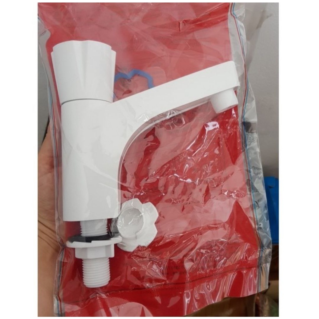 Vòi lavabo tay vặn nhựa thân cao Watertec Malaysia - WT0063